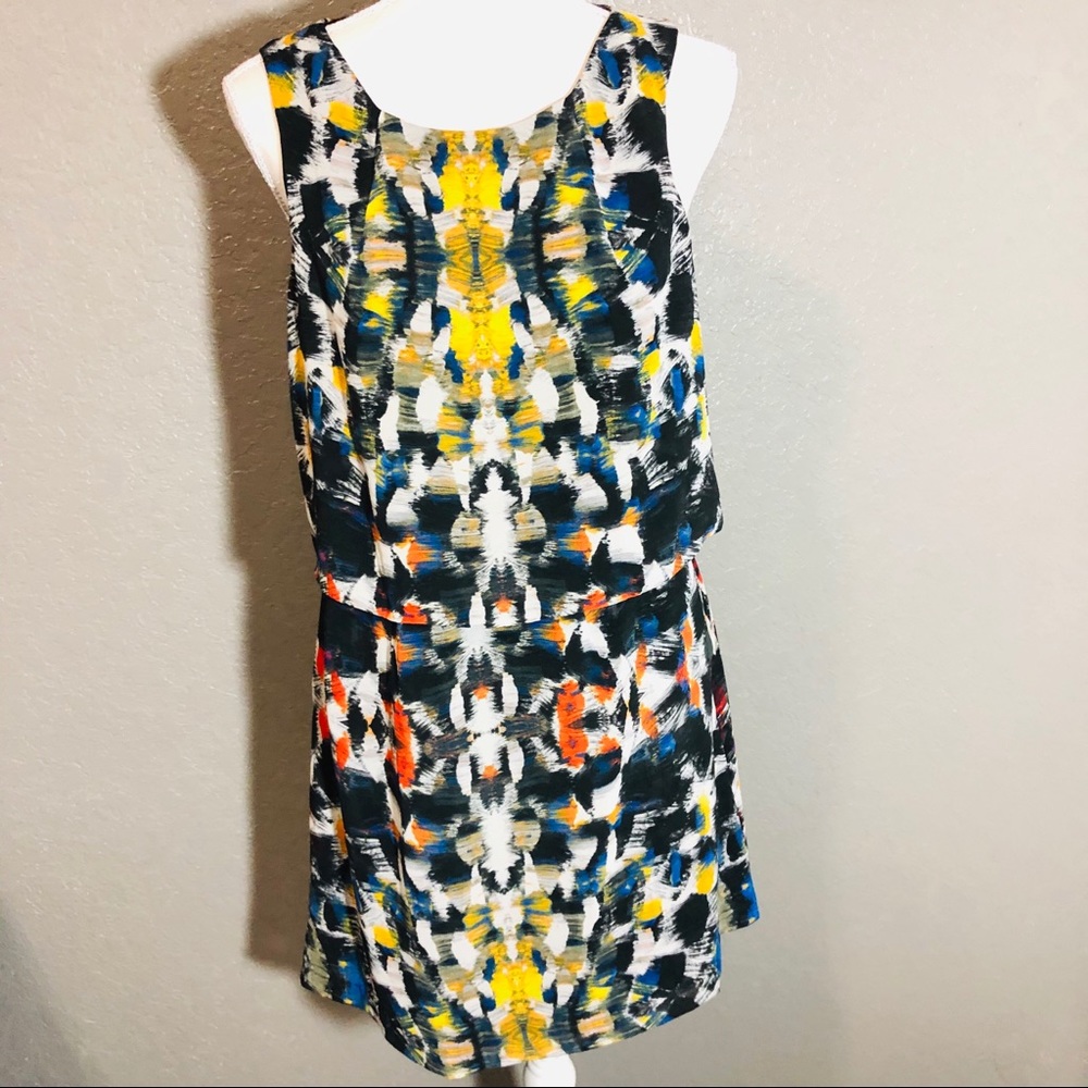 1. State- Black Multi Color Dress Size Medium